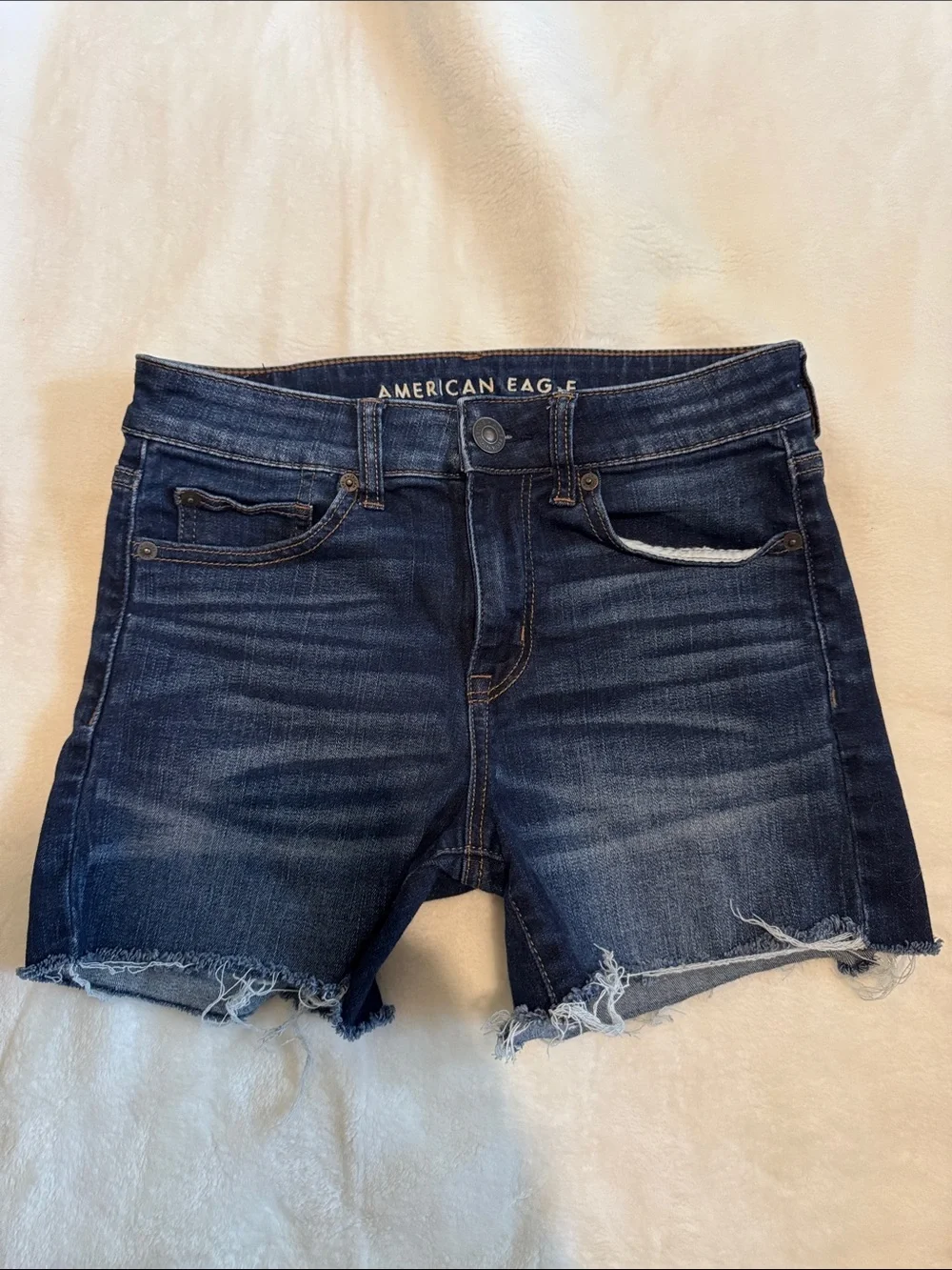 American Eagle Outfitters Hi Rise Shortie Shorts Sz 4